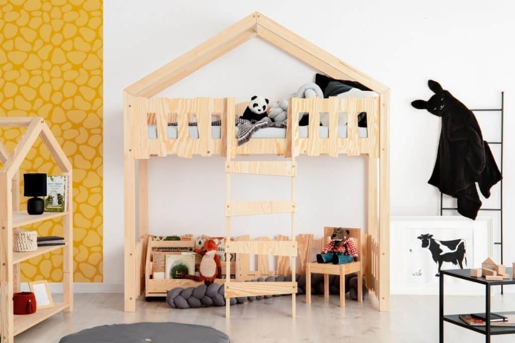 Łóżko piętrowe dziecięce domek Zippo PA
